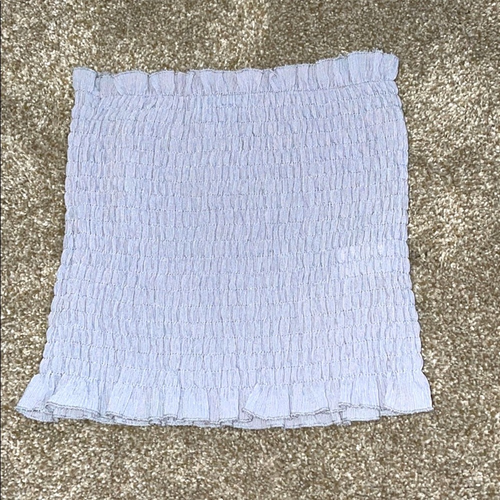 She + Sky blue tube top